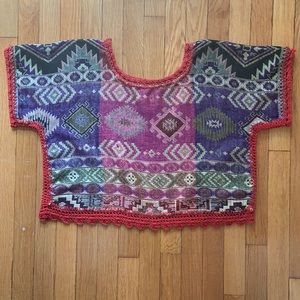 Mexican Crop Top / Tee | Crochet Boho